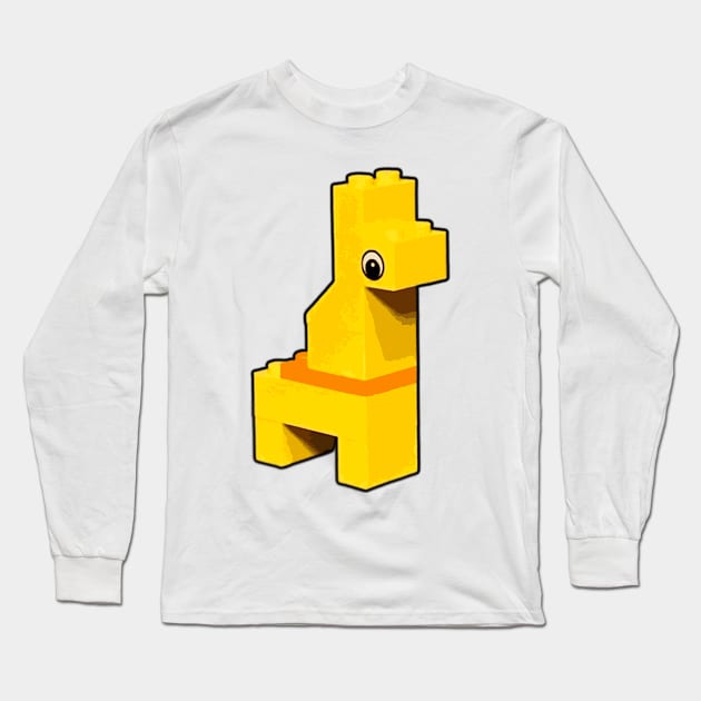 Brick Animals: Llama Long Sleeve T-Shirt by druscilla13